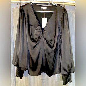 Black V Neck Boutique Top
